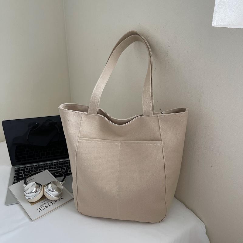 Tote Bag Women's Large Capacity Shoulder Bag Letter Embroidery Underarm Bag