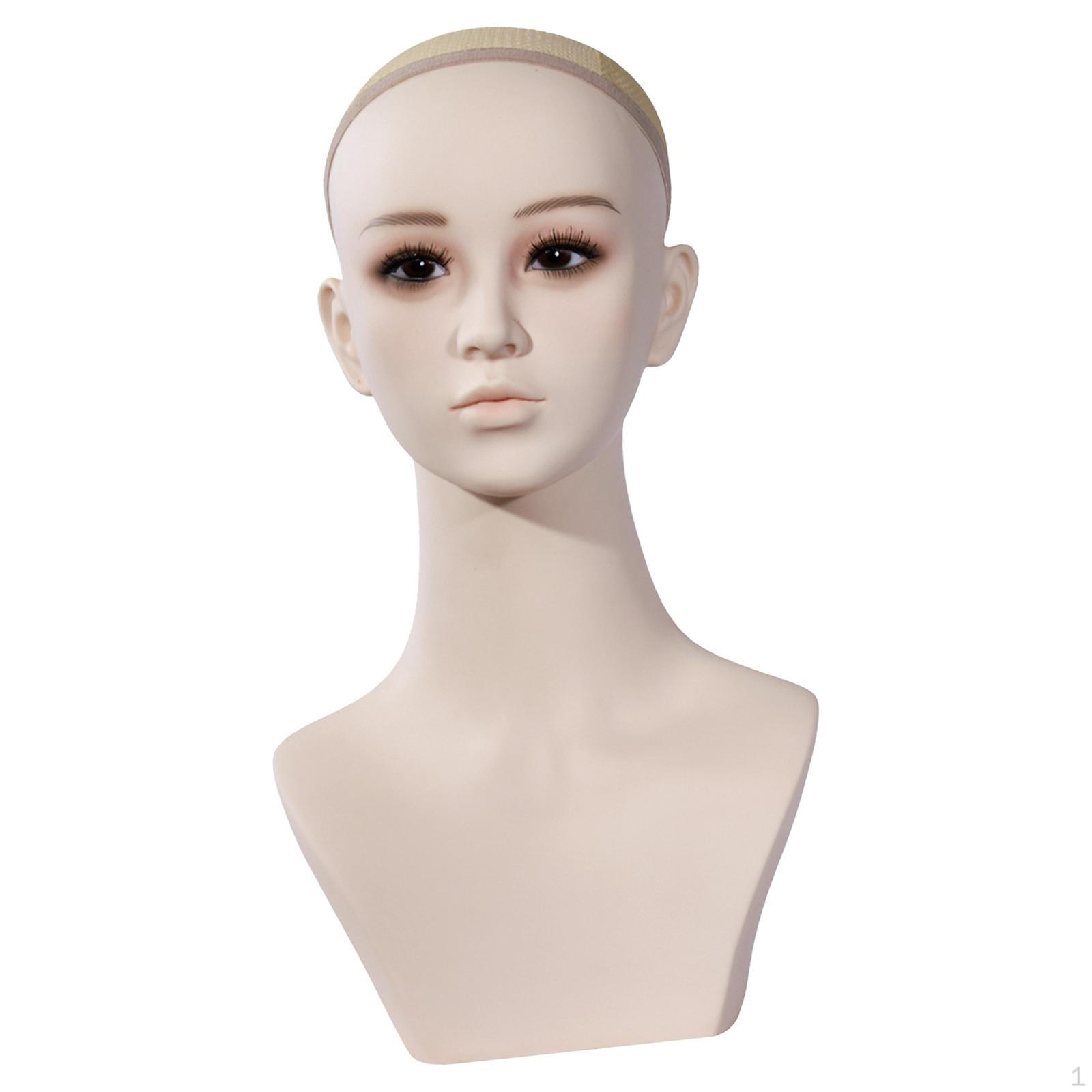 

Женский манекен голова бюст с отверстием для уха плечевой манекен подставка для цепочки с подвеской