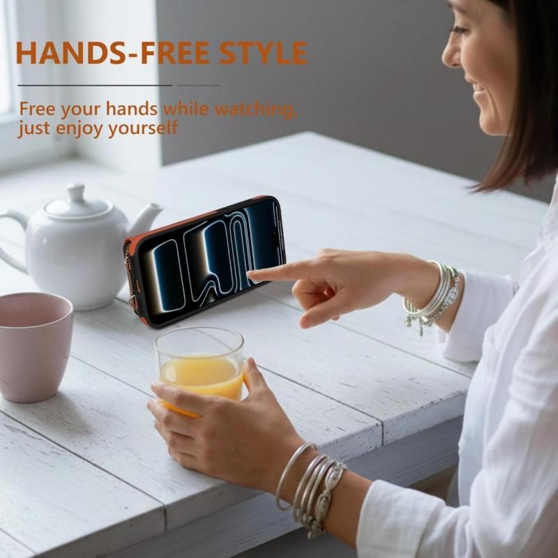 Leather Phone Case With Zipper Wallet Crossbody Strap IPhone 17 Pro Women Shockproof Protective Cover