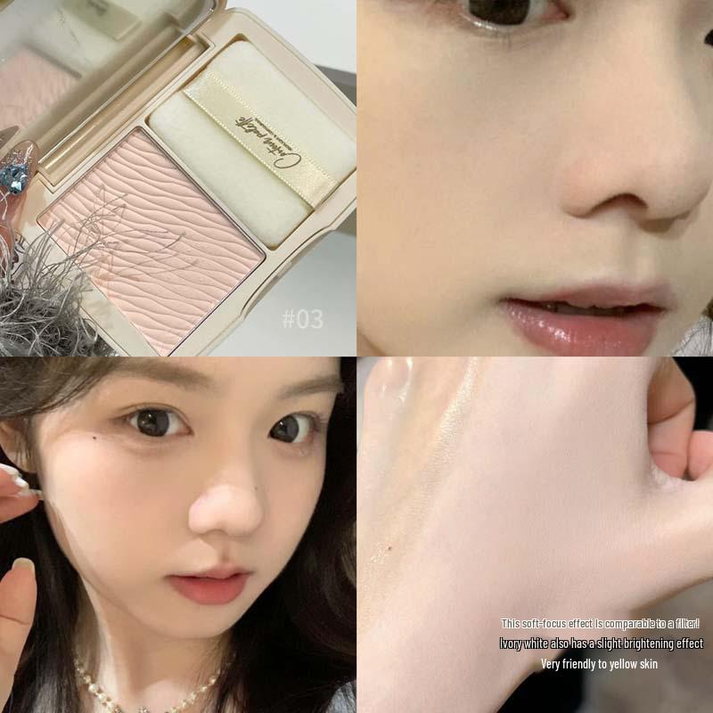 

ZUK Lightweight Soft Focus Long-lasting Setting Powder - Non-Caking, Waterproof, Sweatproof, for Dry/Wet Use, Oil-Control, Honey Finish.