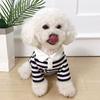 Hot Sale Three-Color Striped Dog Pet T-shirt for Spring Summer Leisure Premium Pet Clothes