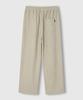LEMAIN SECOND Single-Pleat Wide Corduroy Elastic Pants [Beige]