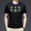 Men's Top Summer Fashion Short-sleeved Men's T-shirt Avocado Printed O-Neck Short-Sleeved Loose Casual Street Top Tees Clothing