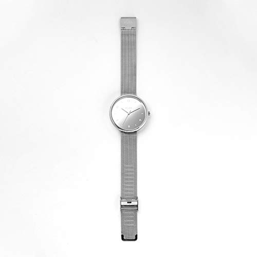 KLON PASS TIME ELFIN EVEN -mirror ver.- 38mm Silver Watch for Men and Women, Simple Mirror Finish