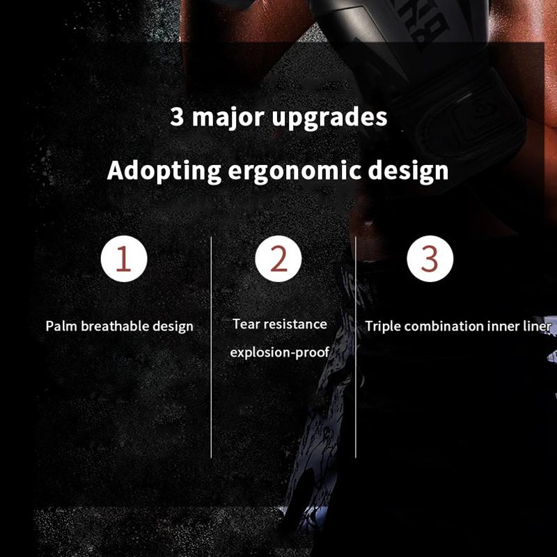 1 Paie Of 6 Oz 10 Oz Boxing Gloves Wear-Resistant Pu Leather Training Gloves Good Toughness Humanized Design Punching Gloves