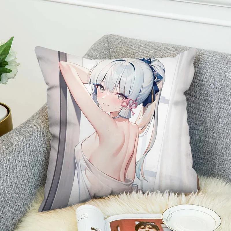 Genshin Impact Pillow Covers Decorative Cushions Cover for Sofa Pilow Cases Sleeping Pillows Pillowcase Fall Decor 45x45 Cushion