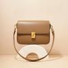 The Flip-top Small Square Bag Is A Simple and Versatile Leather Single-shoulder Crossbody Bag for Spring and Summer Commuting