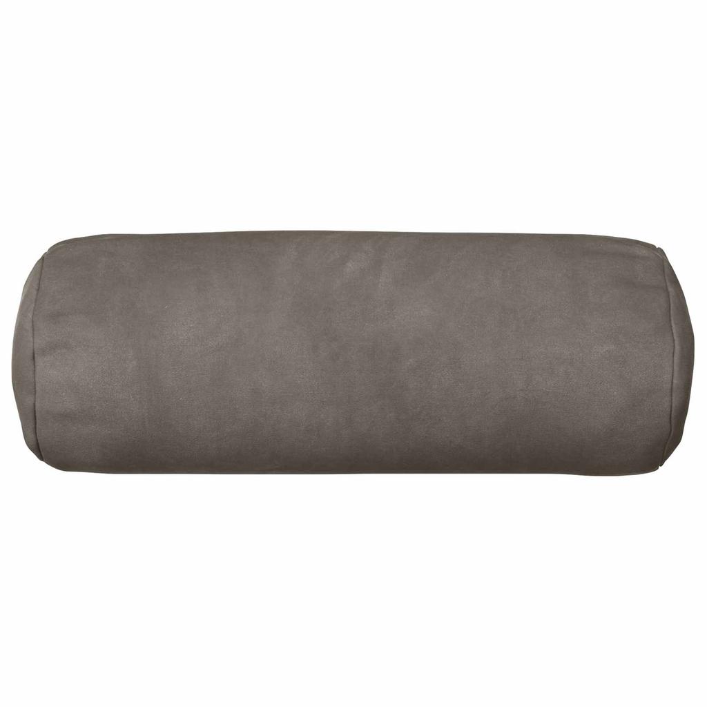 Cushion Cover 2 pcs HEERLEN Light Grey Ø 15 x 40 cm Velvet