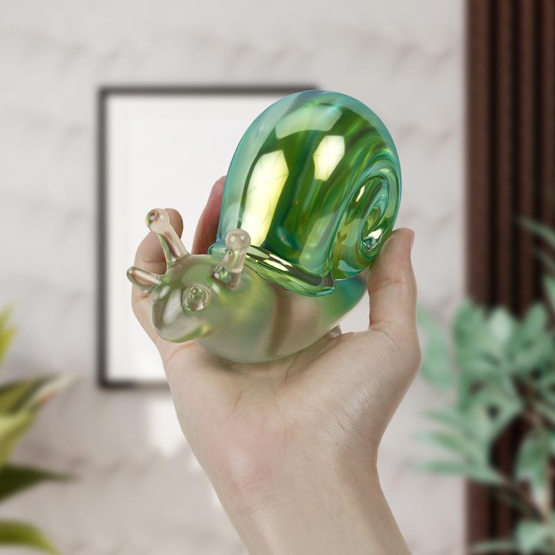 Ornement de bureau Escargot Cristal Coquelicot Moule en Silicone 3D