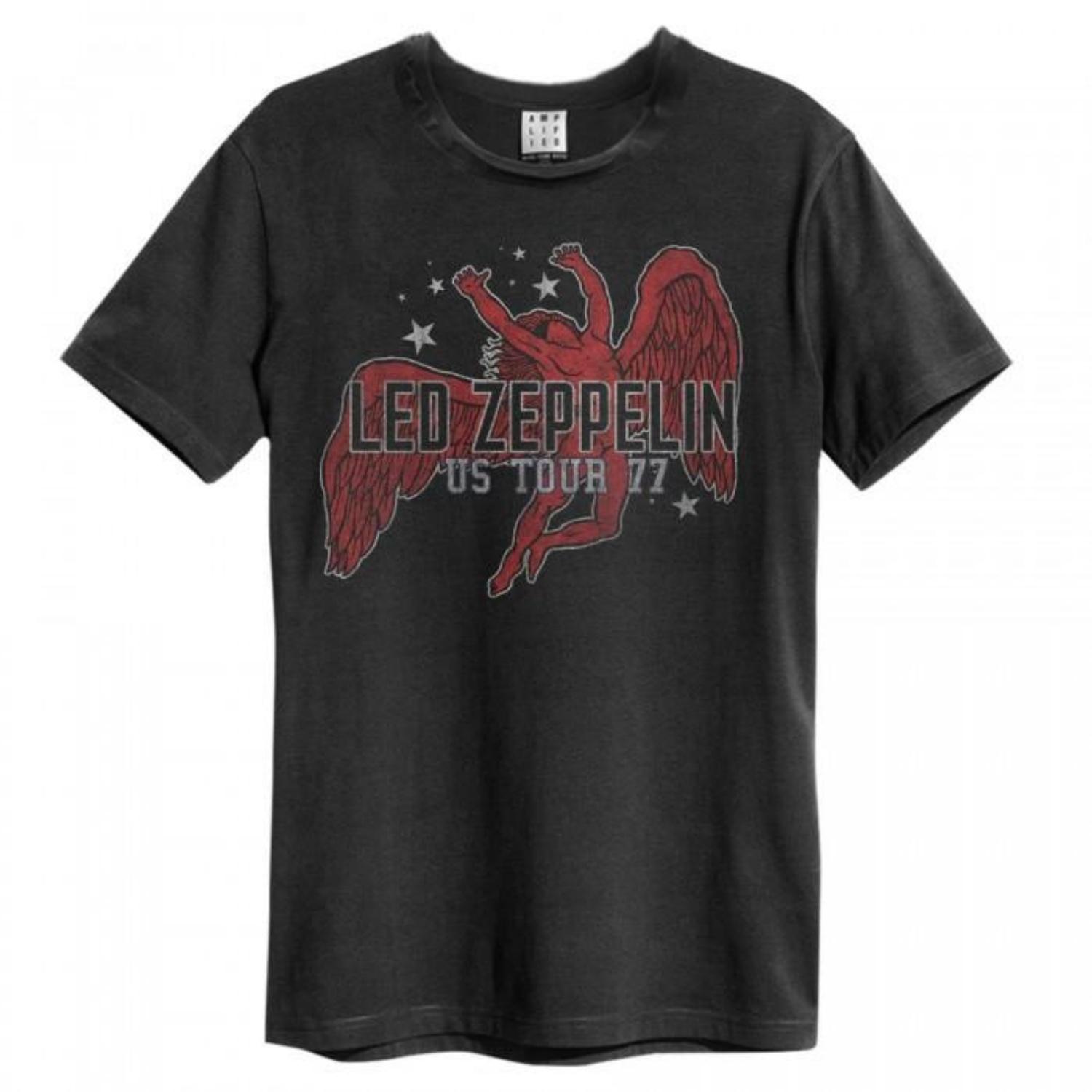Amplified Mens Led Zeppelin Icarus Tour 77 T-Shirt S