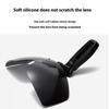 Polarized Clip Sunglasses for Men Women Frameless Flip Up One Piece Shield Lens