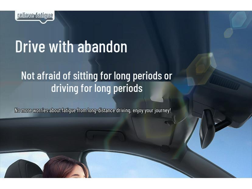 Essential Car Interior Set: Haobo HL Headrest, Lumbar Support, Neck & Waist Protection.