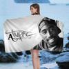 Rapper 2Pac Singer T-Tupacs Microfiber Blanket Quick Drying Beach Towels Oversized Printing Super Absorbent Pool Towel Blanket