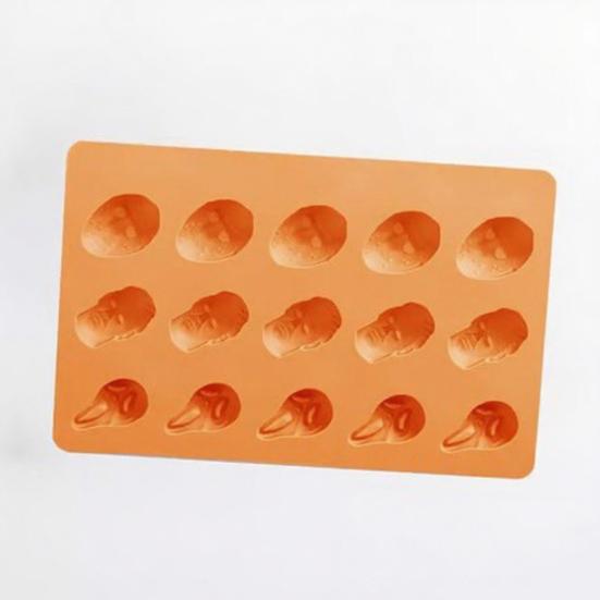 1/2 stk Silikon Bakeform Halloween Skalle-tema Matkvalitet Sikker Godteri Lagingsformer Festdekorasjoner