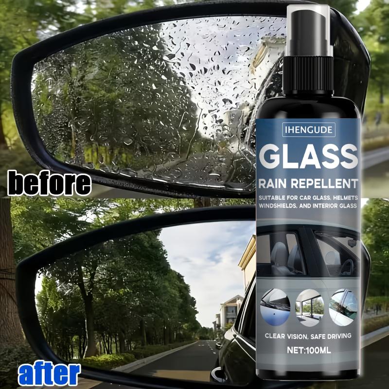 Waterproof Cleaning 100ml Car Window Cleaner Eco-Friendly Anti-Fog Car Windshield Hydrophobic Coating Spray Effective Measures