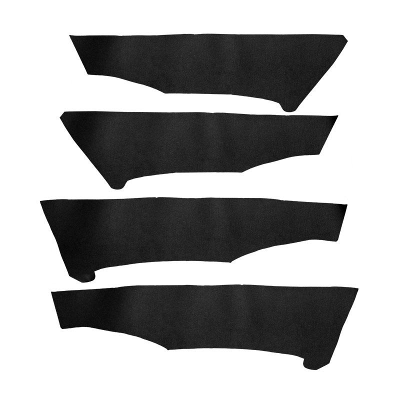 4pcs Microfiber Leather Car Door Handle Panel Cover Trim For Honda Civic 8th Gen 2006 2007 2008 2009 2010 2011