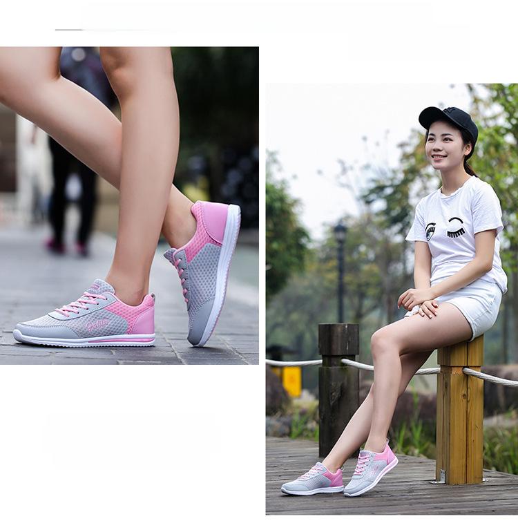 Women's Cross-Border Mesh Sneakers: Breathable, Casual, Running Shoes in Large Sizes