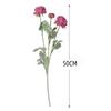 3-Heads Artificial Ranunculus Flowers Arrangement Exquisite A Must- Have for Home And Wedding Decoration