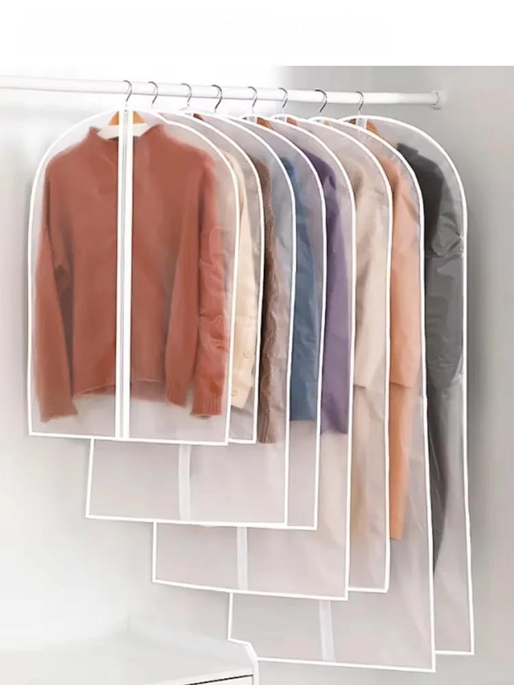 

Top Clothes Hanging Garment Dress Clothes Suit Coat Dust Cover Home Storage Bag Pouch Case Organizer Wardrobe Hanging Clothing S 1 PCS