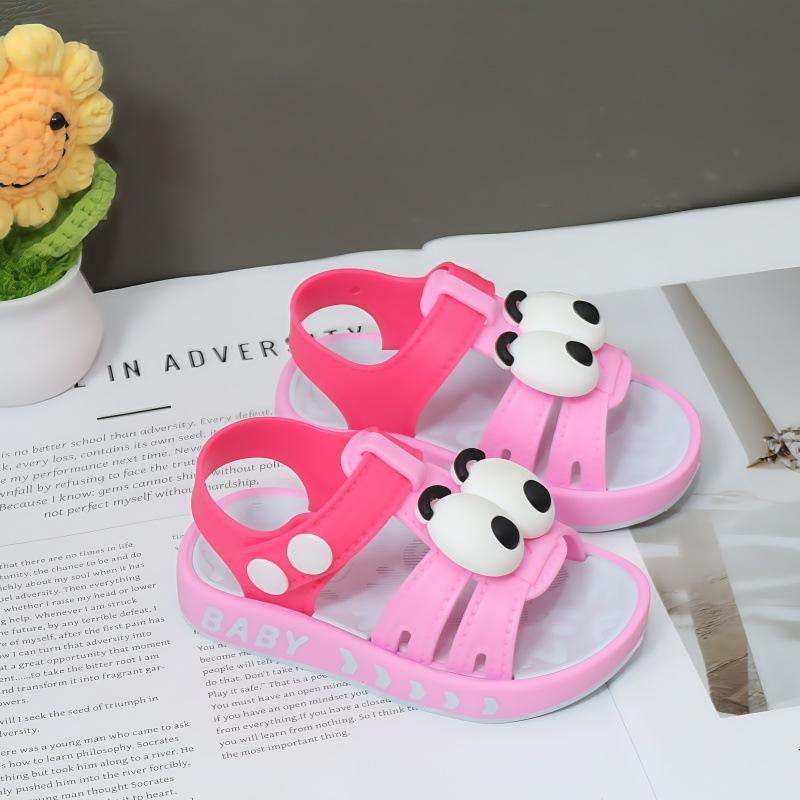 

Summer cartoon bag head lace-up children s sandals men s and women s non-slip soft soles plastic comfortable infant toddler shoes 22 size suitable for foot length 13.5CM