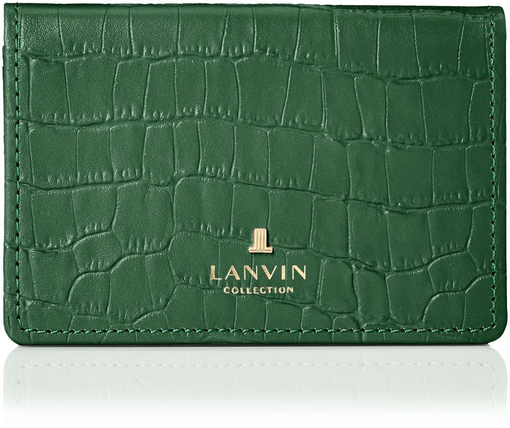 Lanvin Collection La Mer Purse Business Card Green Holder, 65-6716, Women's,