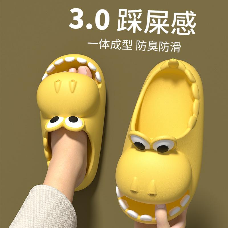 Cute dinosaur household non-slip thick-soled children's slippers for summer, for boys and girls EVA Open-toed outdoor sandals