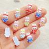 30pcs Resin Colorful Mini Cute Cartoon Rabbit Figurines Flat back Nail Art DIY Scrapbook Crafts Nail Art Flatback Rhinestone