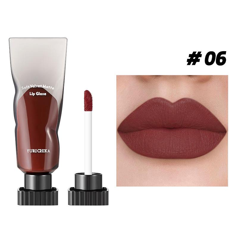 

JYL Lip and cheek dual-use lip mud air mist lip gloss lip gloss matte lipstick student lip mud niche 6 тілесний