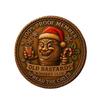 Flat Santa Claus Challenge Coin Commemorative Collectible Coin Gift