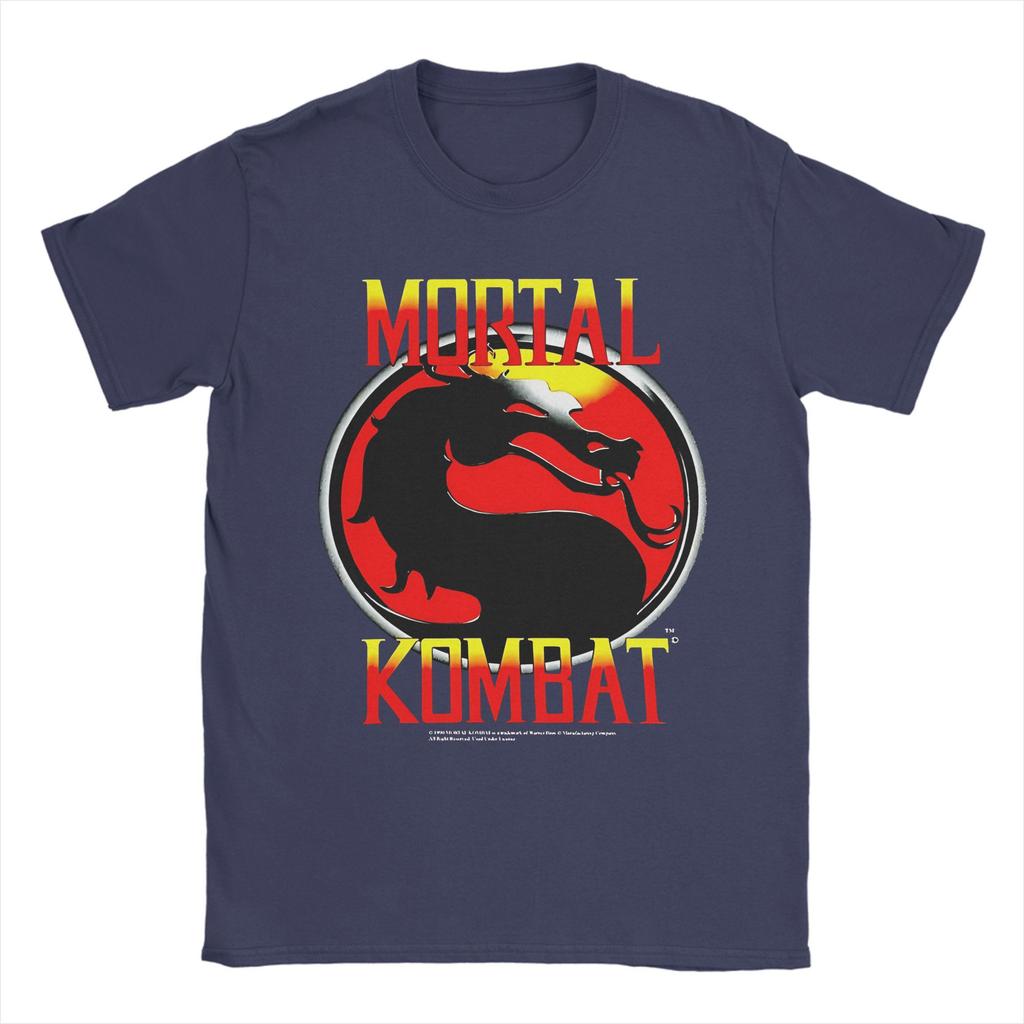 Mortal Kombat T-shirt Herr Rolig Ren Bomull T-shirt Rund Hals Kortärmad Sommartopp