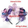 Sweet Simulation Flower Hair Hoop Garland Elegant Floral Crown Hairband Headband Butterfly Carnival Hair Accessories Girls/Bride