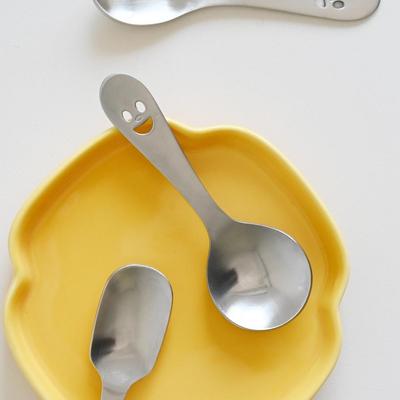 Cubiertos mini de acero inoxidable para bebé, cuchara para comida, dulces