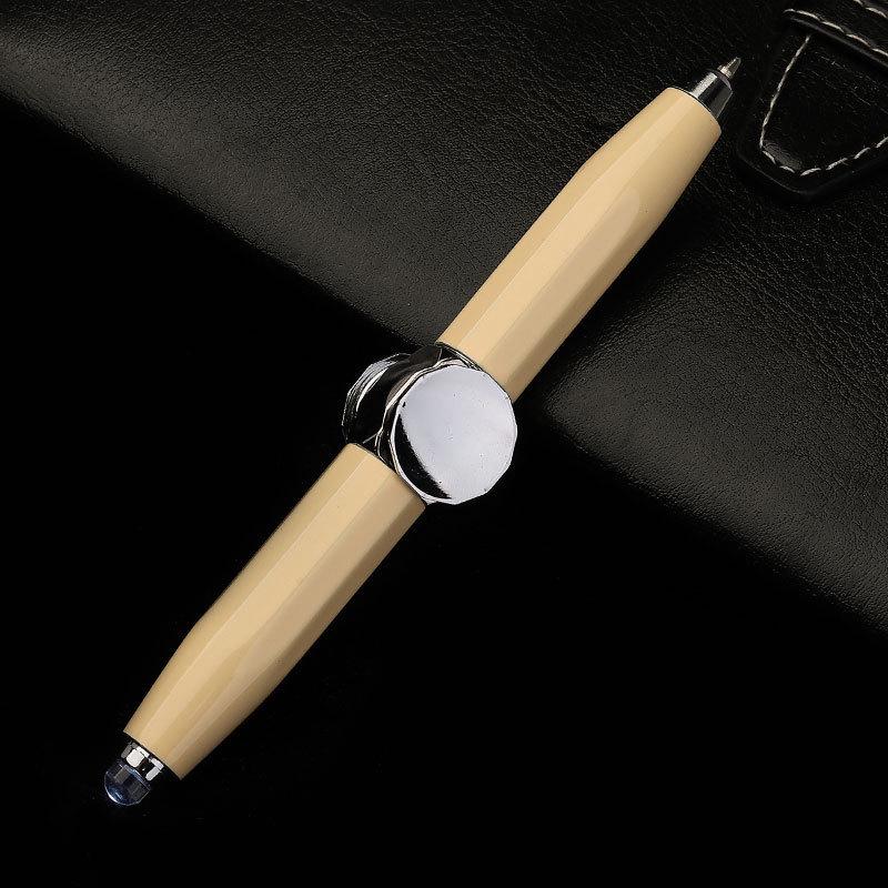 Multipurpose Light-Up Spinning Ballpoint Pen - Creative Metal Spinner for Stress Relief