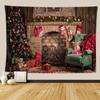 Arazzo per albero di Natale, regalo di Natale, caminetto, decorazione natalizia per la fattoria, coperta da cucina, decorazione da parete Feliz Navidad