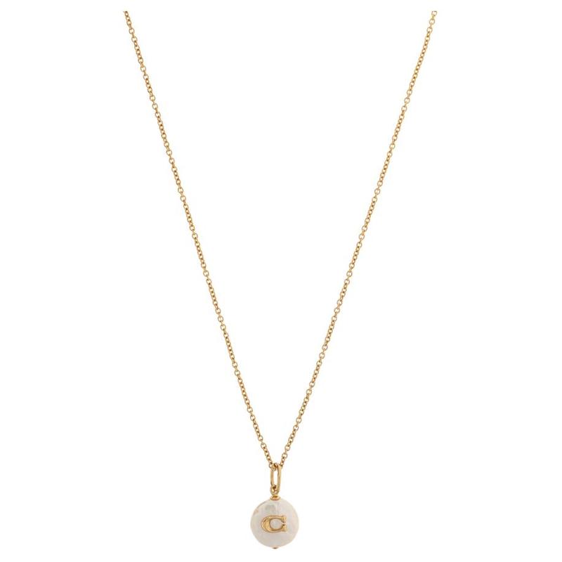 COACH Letter Design Pendant - Necklace Women s Gold