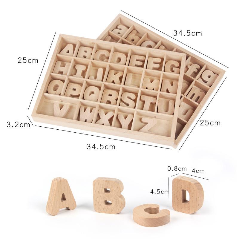 Wooden Alphabet Blocks Educational Toy For Kids Learning And Recognition Set