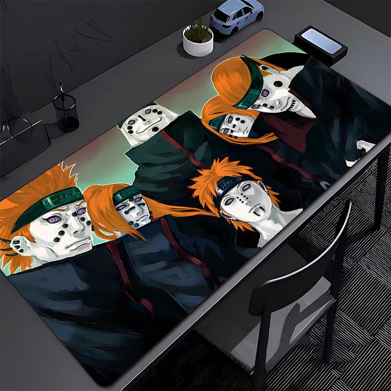 Office Mouse Pad Naruto Pain Gaming Accessories Gabinete Gamer PC Computer Desk Mat Non Slip Keyboard Pad Tablet Rubber Mousepad