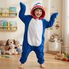 Piżama Onesie Kigurumi Kostium Przebranie Granatowy Rekin Dzieci 135-145Cm