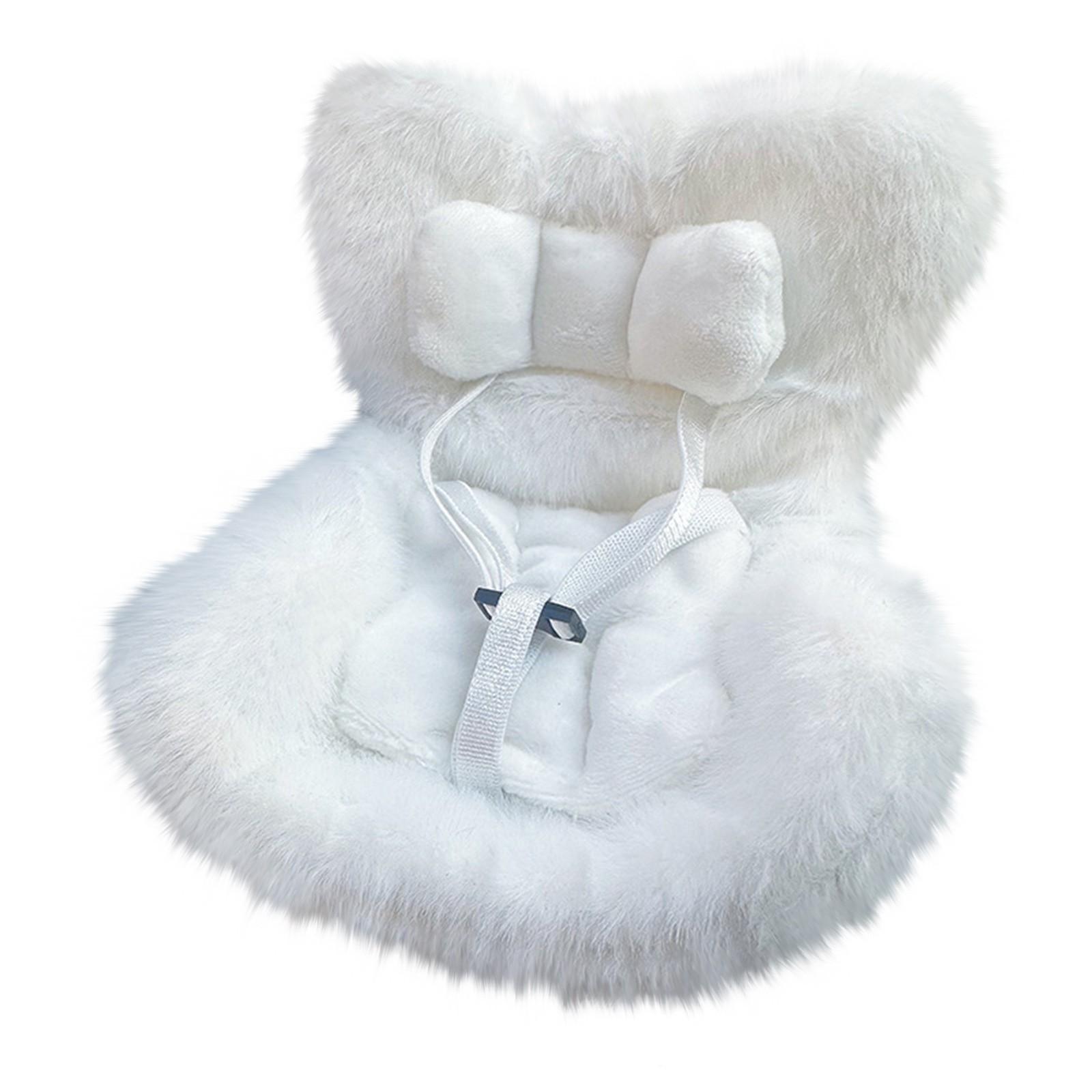 

Кукольное автокресло с мягкой плюшевой подушкой, зажимом для вентиляции и настольной подставкой — милое и практичное украшение для машины для поклонников и коллекционеров кукол! One Size белый