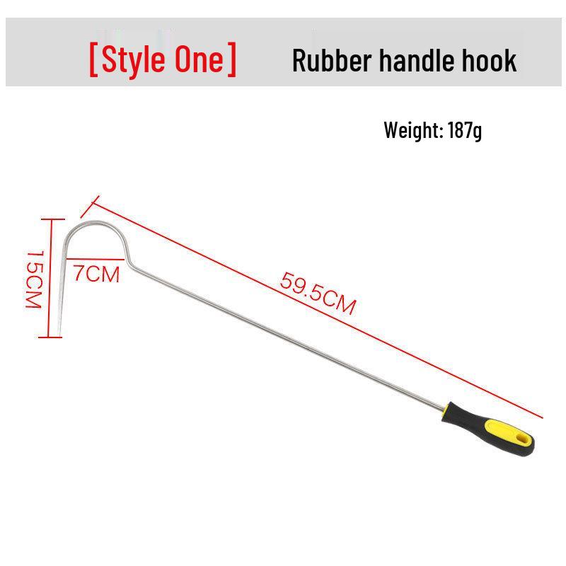 Retractable Fishing Gaffs: Rubber Handle, Aluminum Alloy Grabber, Wooden Options