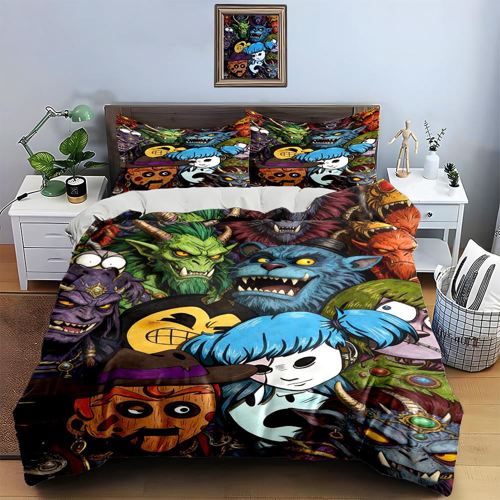 Colorful, monstrous, vibrant. Bedding Duvet cover sets Duvet covers Pillowcases gifts (1 * Duvet Cover 2 * Pillowcases, without duvet insert)