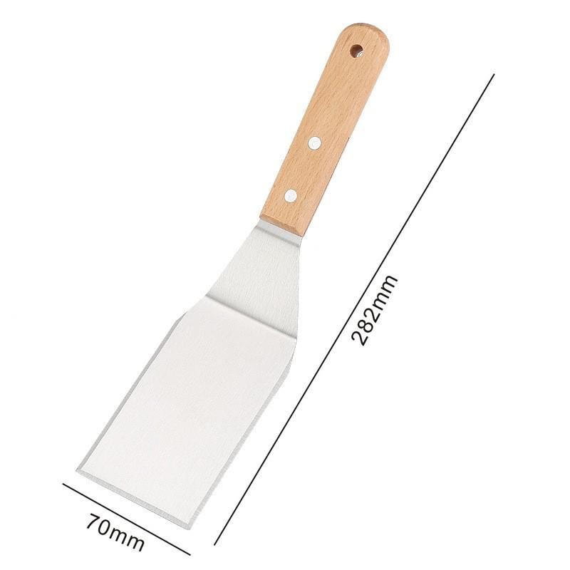 Stainless Steel Tiramisu & Teppanyaki Cooking Spatula for Pancakes and Crepes