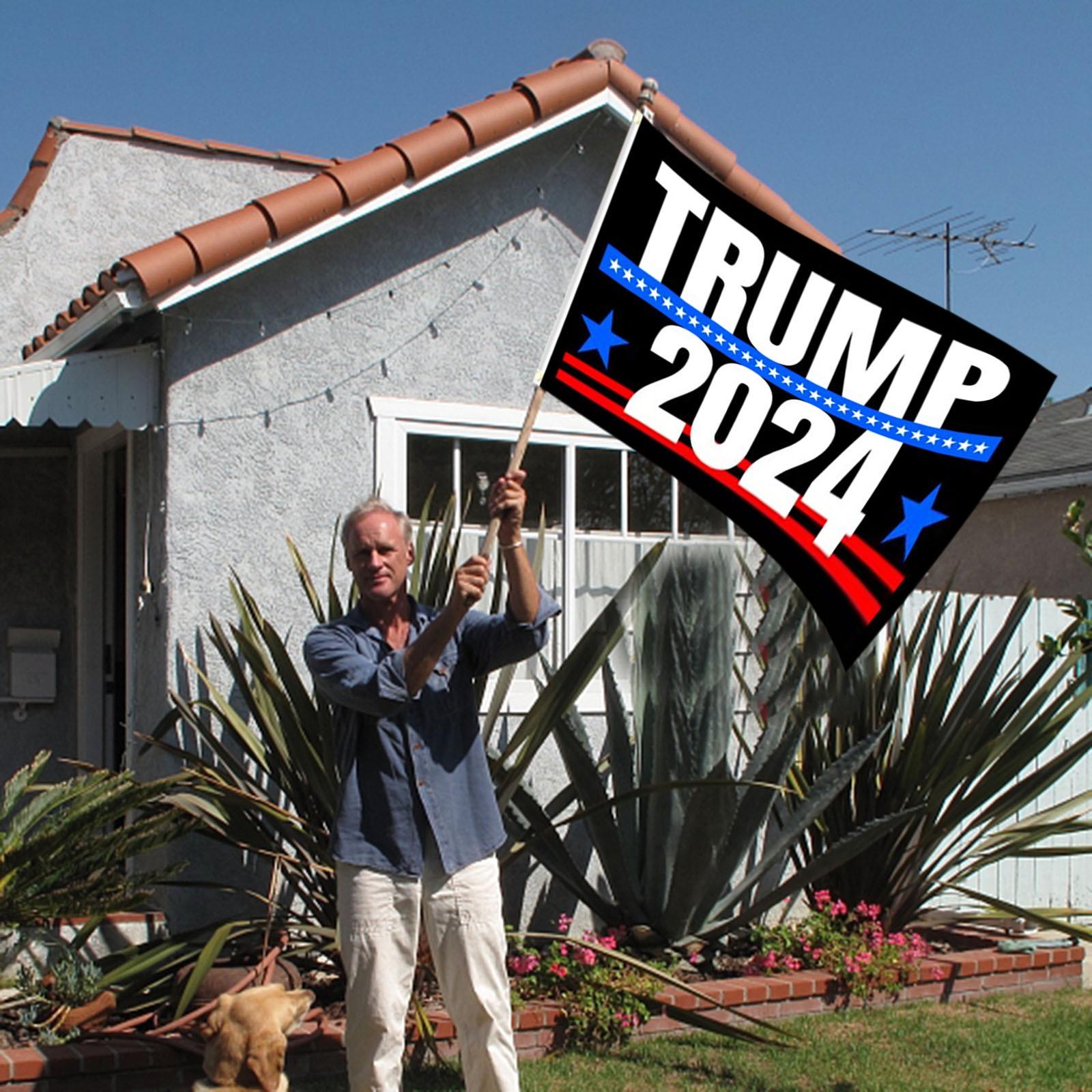 

Баннер размером 3x5 футов еще раз провозглашает величие Соединенных Штатов, непреходящую и тяжелую ответственность, роскошь и яркие цвета.