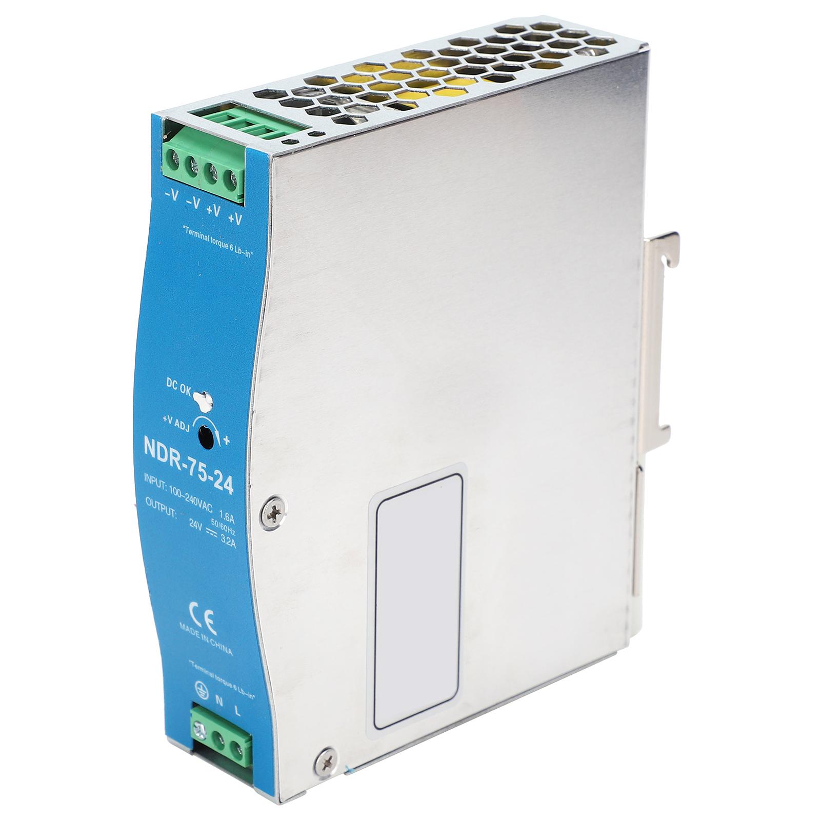 

BERM Switching Power Supply for PLC NDR-75-24 75W 24V 3.2A 100-240VAC Input Voltage