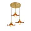 Nordic Sederhana LED Pendant Light Perlengkapan Kamar Tidur Ruang Tamu Bar Berwarna-warni Kaca Lam Gantung Copper Lantern