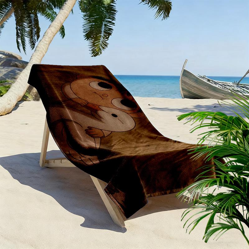 Over the Garden Wall Print Beach Towel, Large Soft Quick Dry Towel for Beach Camping Swimming