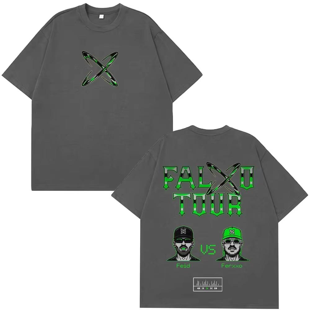 Rapper Feid Ferxxo Tour 2026 Print Tshirts Unisex Women Fashion HipHop Tshirt Summer Casual Cotton Short Sleeved top Streetwear