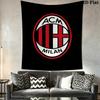 Ac Milan Crest Emblem Threepiece Set 1 Duvet Cover 2 Pillowcase Without Core Soft And Comfortable Christmas Birthday Gift