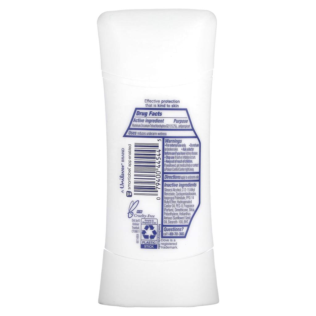 DOVE Advanced Care, Original Clean, Déodorant anti-transpirant, 2,6 oz (74g)
