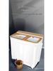 Dual Tub Semi-Automatic Washing Machine, 10kg Large Capacity for Dorms & Rentals